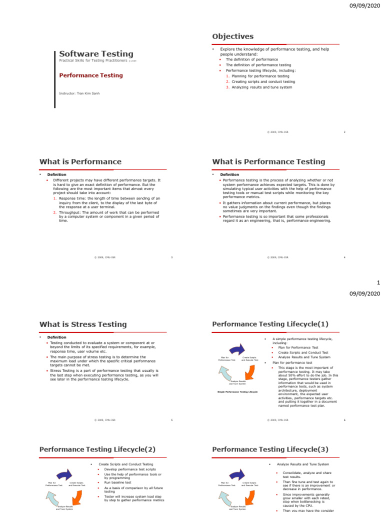 Performance Testing Fundamentals | PDF | Software Testing | Process ...