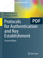 Protocols For Authentication and Key Establishment