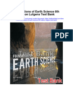 Foundations of Earth Science 8th Edition Lutgens Test Bank