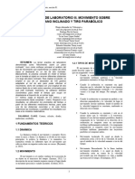 REPORT03 - FISICA (01) - Practica de Laboratorio 3 Movimiento Sobre Un Plano Inclinado - Final