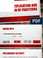 Multiplication and Division of Fractions