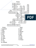 Crossword Plurals
