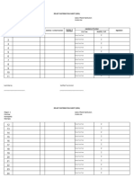 Relief Distribution Sheet Template