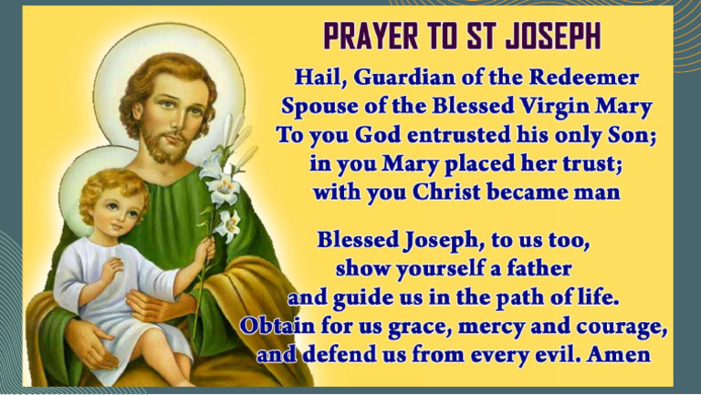 Prayer To St Joseph Pdf