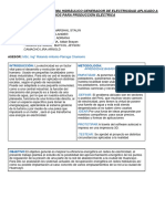 Fabricación de Un Sistema Hidráulico Generador de Electricidad Aplicado A Rios para Producción Eléctrica