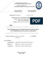 Essai D'optimisation de La Biodégradation de L'herbicide Apyros (75% Sulfosulfuron) Par Une Souche D'actinomycète