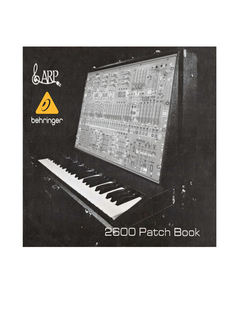 Arp 2600 Patch Book To Behringer 2600 Conversion PDF