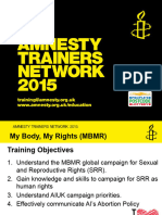 Amnesty Trainers MBMR Training Pack Presentation and Facilitation Notes July 2015