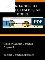 Approaches To Curriculum Design Model