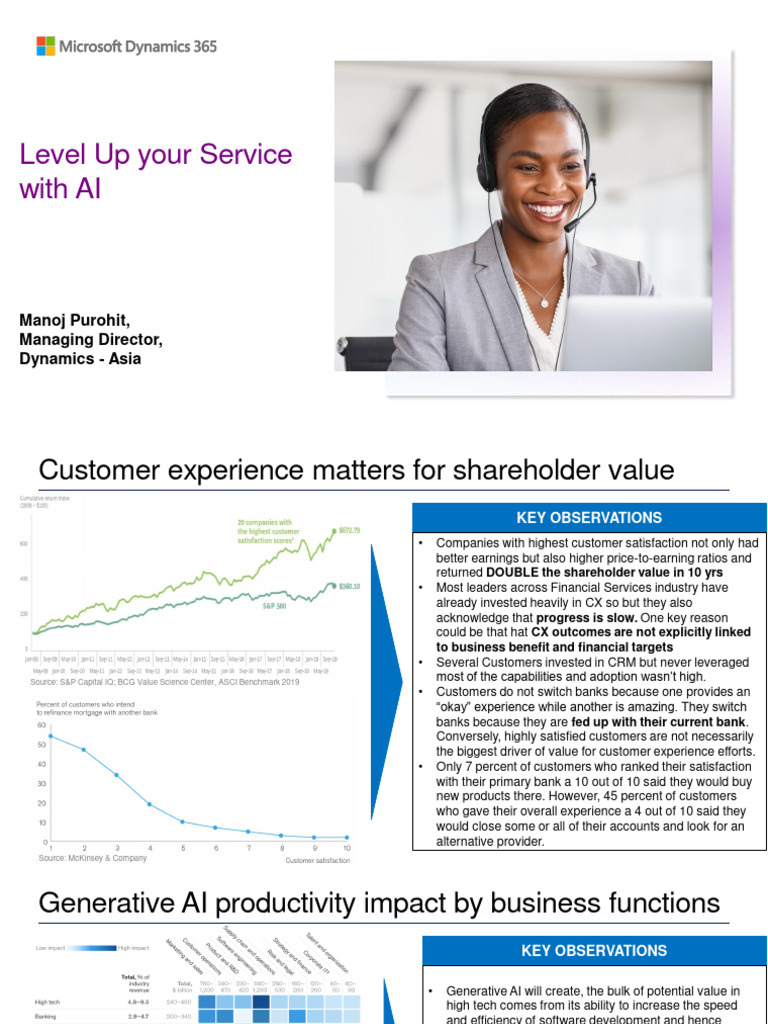 Enhancing Customer Experience with AI | PDF | Sales | Customer ...