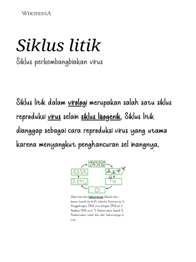 Siklus Litik - Wikipedia Bahasa Indonesia, Ensiklopedia Bebas | PDF
