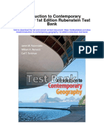 Introduction To Contemporary Geography 1st Edition Rubenstein Test Bank