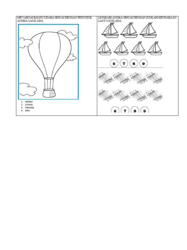 Tema Kendaraan | PDF | Seni & Disiplin Bahasa | Sains & Matematika