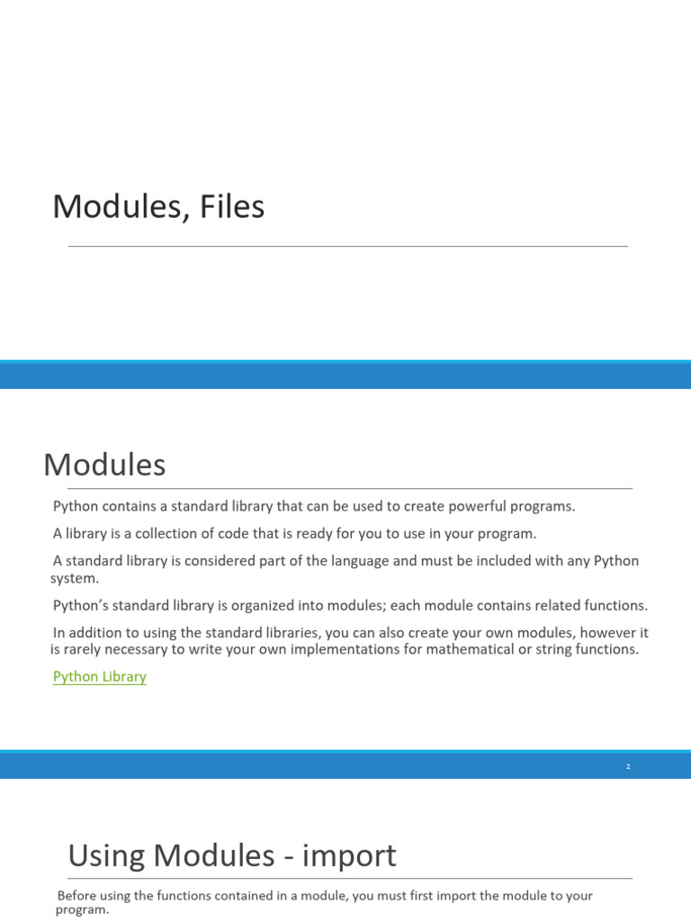 05 ModulesFiles | PDF | Modular Programming | Programming