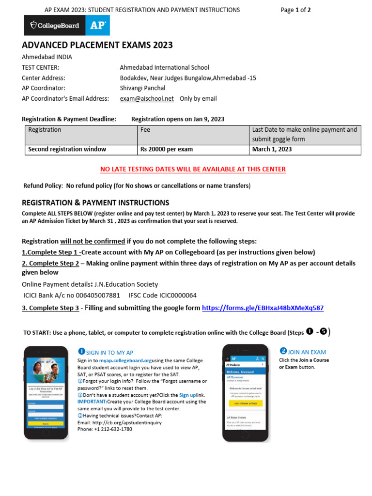 AP Student Registration Form 2022 | PDF | Advanced Placement ...