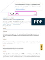 Reliability and Validity of Dual-Task Mobility Assessments in People With Chronic Stroke - PMC