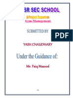 Project Report On Gym Management