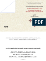 Portul Popular Romanesc - Asumarea Traditiei CA Practica Sociala Si Cercetare - 2021 - 1