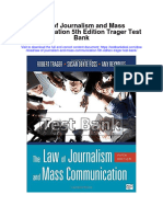 Law of Journalism and Mass Communication 5th Edition Trager Test Bank