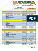 Jadwal LDKS 23 Dan Perlengkapan