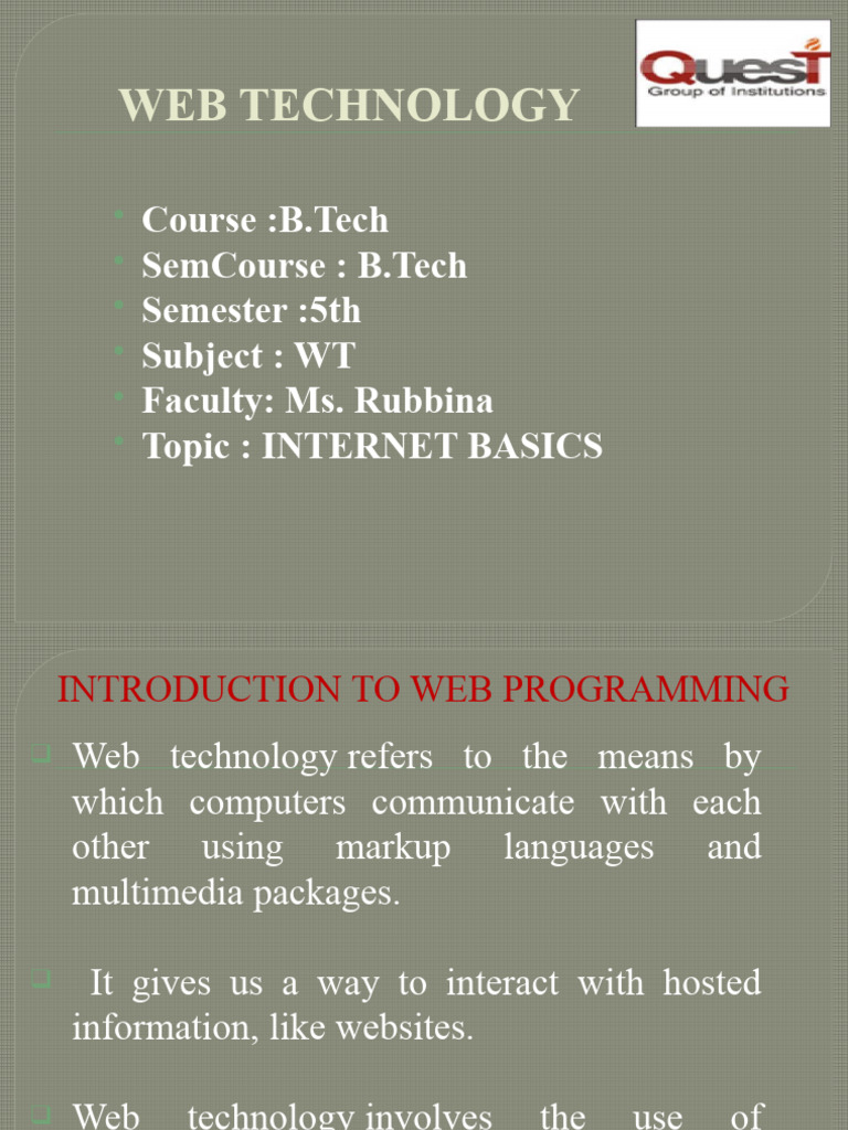 Internet Basics | Download Free PDF | World Wide Web | Internet & Web