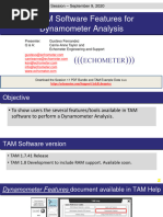 TAM Software - Features For Dynamometer Analysis