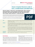 Percutaneous Closure of Patent Foramen Ovale in Migrain With Aura