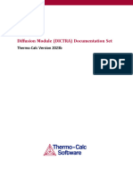 Diffusion Module DICTRA Documentation Set