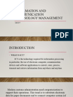 Information and Communication Technology Management
