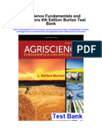 Agriscience Fundamentals and Applications 6th Edition Burton Test Bank