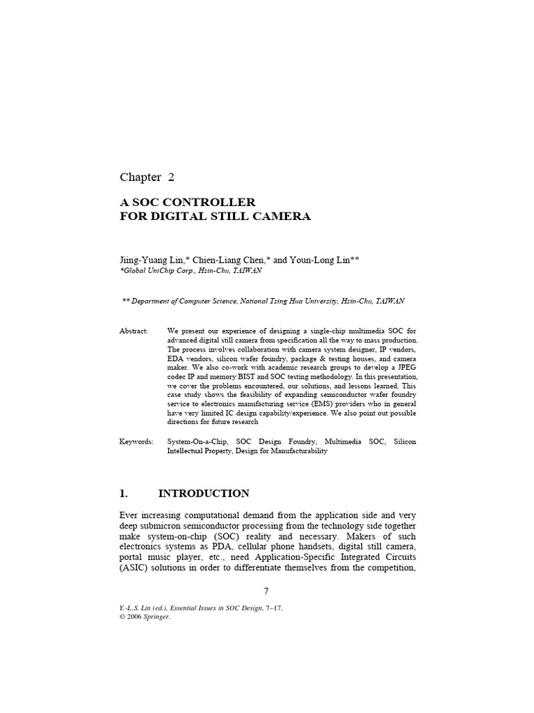 A Soc Controller | PDF | System On A Chip | Integrated Circuit