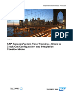 SAP SF Time Tracking Clock in Clock Out Configuration and Integration Considerations