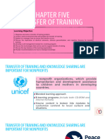 Chapter 5 - Transfer of Learning - Lectures