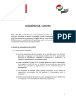 Acuerdo PSOE y PNV
