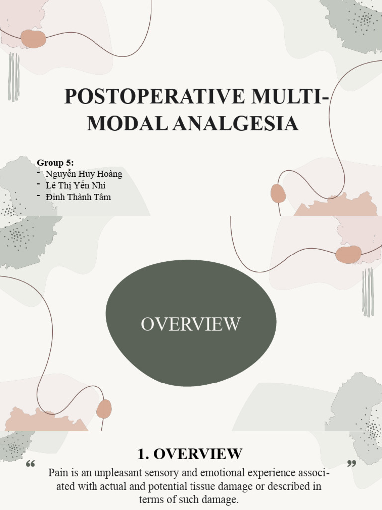 Postoperative Multimodal Analgesia Guide | PDF | Analgesic | Opioid