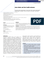 Acta Paediatrica - 2015 - Ong - Postnatal Growth in Preterm Infants and Later Health Outcomes A Systematic Review