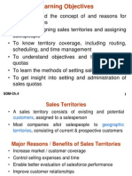 Setting and managing sales territories and quotas