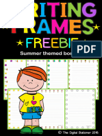 Writing Frames Freebie