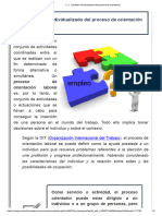 MF1446 - 3 1.1.1. Carácter Individualizado Del Proceso de Orientación