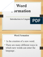 I Am Sharing 'Word Formation - DR Raja' With You