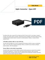 USB 2.0 To Fiber Optic Converter - Open SFP: A Flexible Solution With An Open SFP Slot