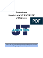 Simulasi 01 CAT BKN PPPK - CPNS 2023