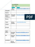 TUTORIA 1°3° y 2°5° Listado de Profesores