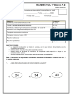 Evaluación de Sumativa 1° Unidad 2