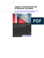 C For Engineers and Scientists 4th Edition Bronson Test Bank