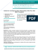 Method For Assessing Secondary Deformations of The Nose After Heilo Uranoplasty