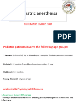 Pediatric Anestheisa