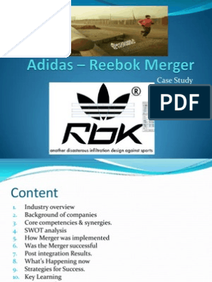 Adidas _ Reebok Merger | Adidas 