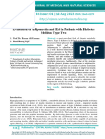 Evaluation of Adiponectin and IL6 in Patients With Diabetes Mellitus Type Two