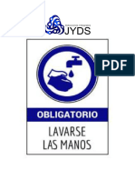 Señalizacion de Lavado de Manos Obligatorio